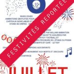 Report des festivités de ce samedi 6 juillet 2024.