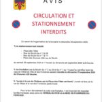 Interdiction de circuler et de stationner en raison de la brocante le dimanche 29 septembre.